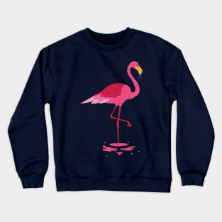 Flamingo testing the water Crewneck Sweatshirt